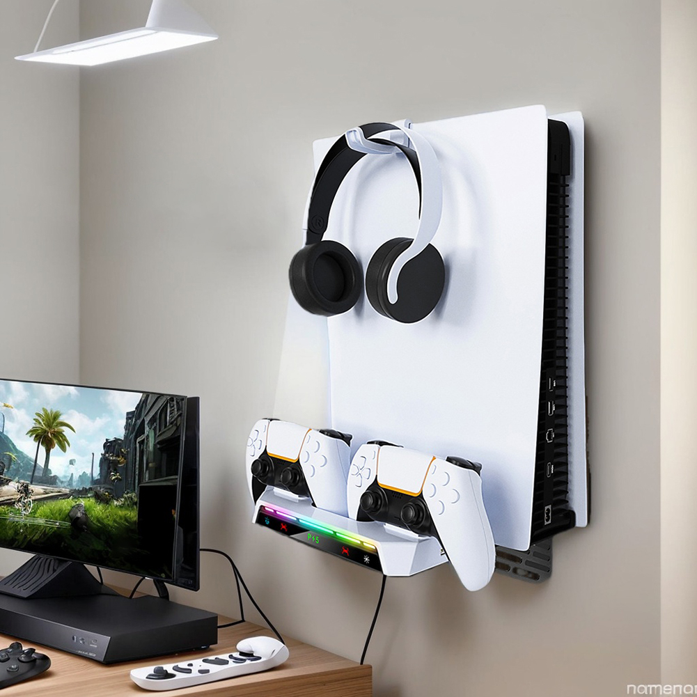 Gaming Accessories Wall - Voor Ps5/Ps5 Slanke Wandmontageset Met Dubbele
