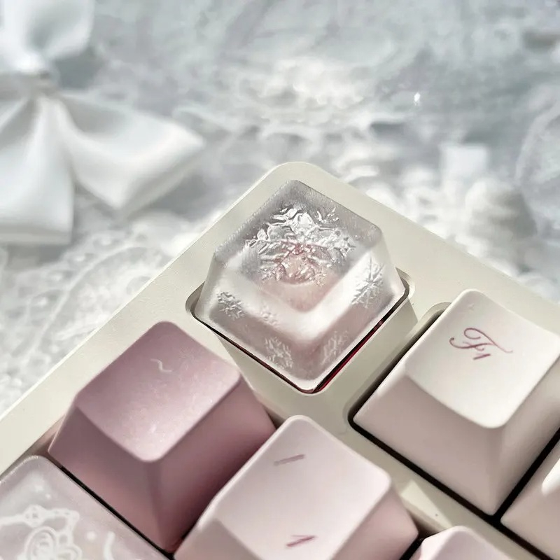 Gaming Accessories Dropshipping - Origineel Snowflake-thema Key Dropping Glue Mechanisch