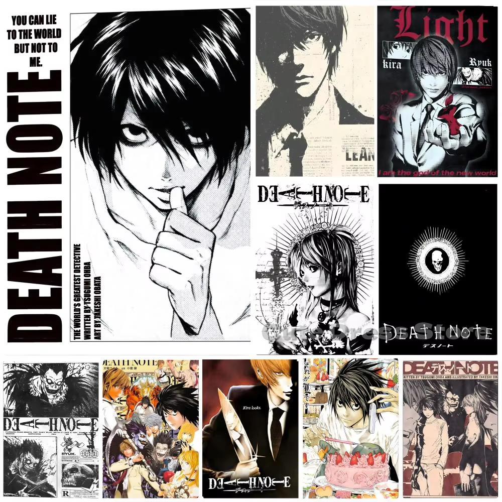 Gaming Accessories Wall - Death Note Canvas Print Ongelijst Wanddecoratie