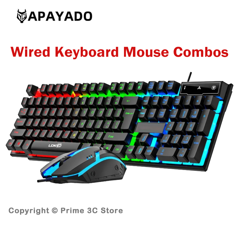 Gaming Accessories Uk - Bedraad toetsenbord- en muisset 104 toetsen