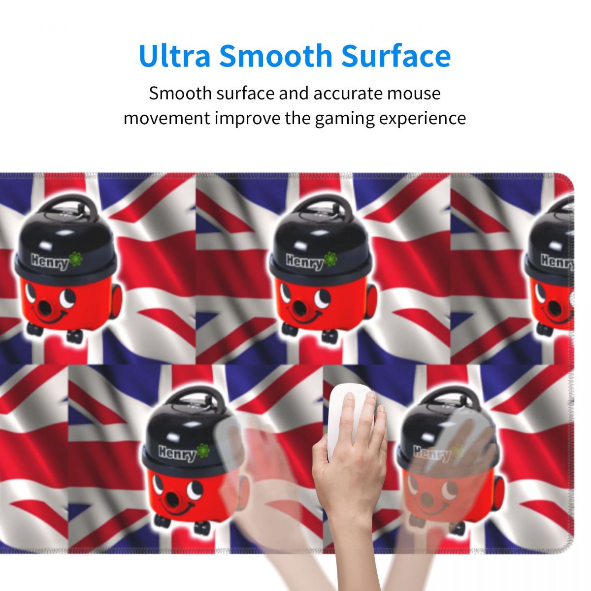 Henry Hoover met Britse vlag,  - Gaming Accessories Uk recensie en prijs