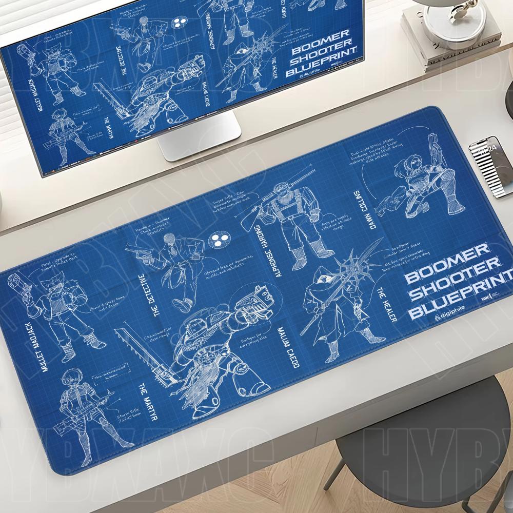 Zwarte grote muismat Ingenieur - Gaming Accessories Drawing recensie en prijs