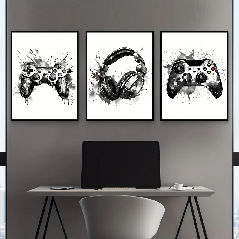 3-delige frameloze canvas schi - Gaming Accessories Wall recensie en prijs
