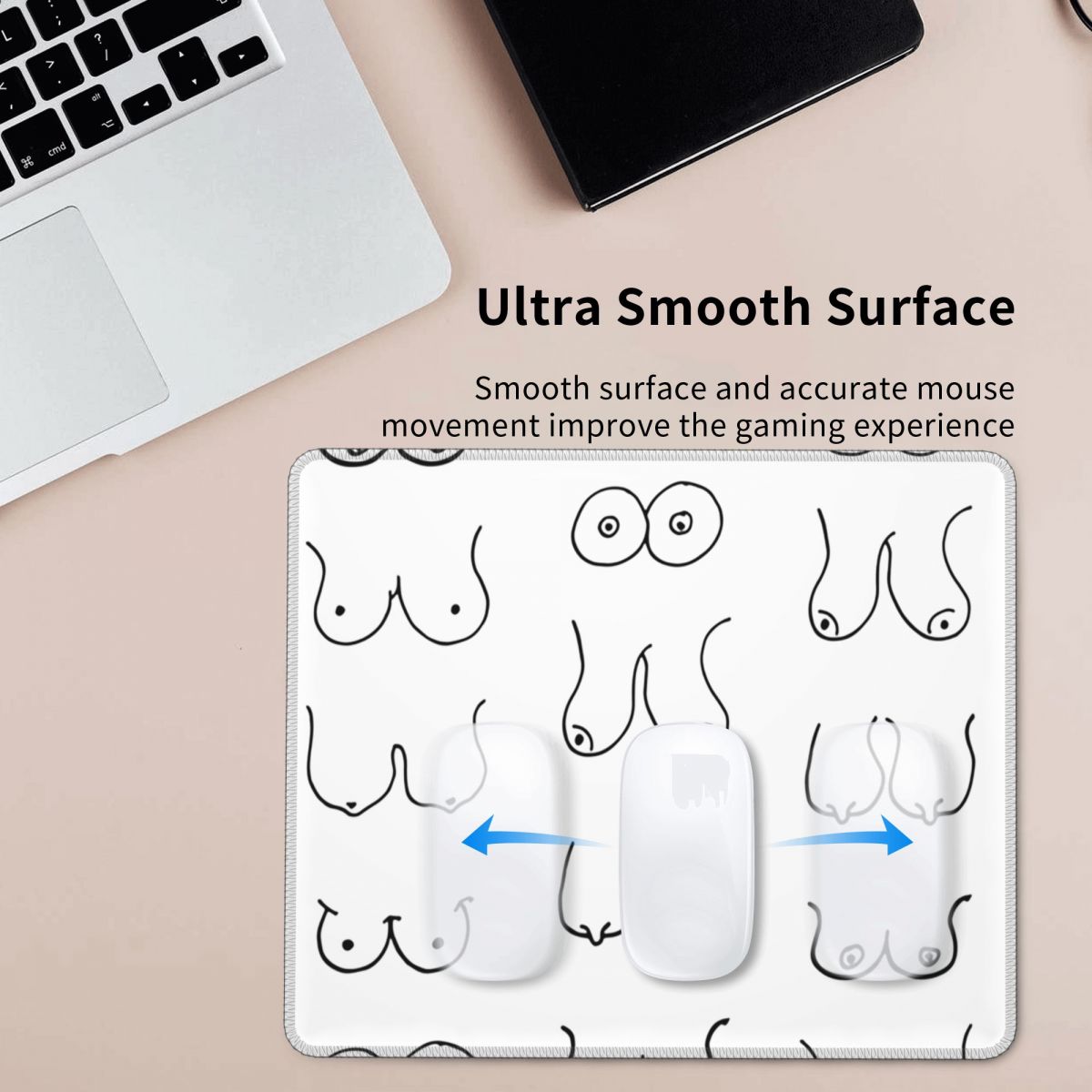 Zwart-wit tieten tekening muis - Gaming Accessories Drawing recensie en prijs