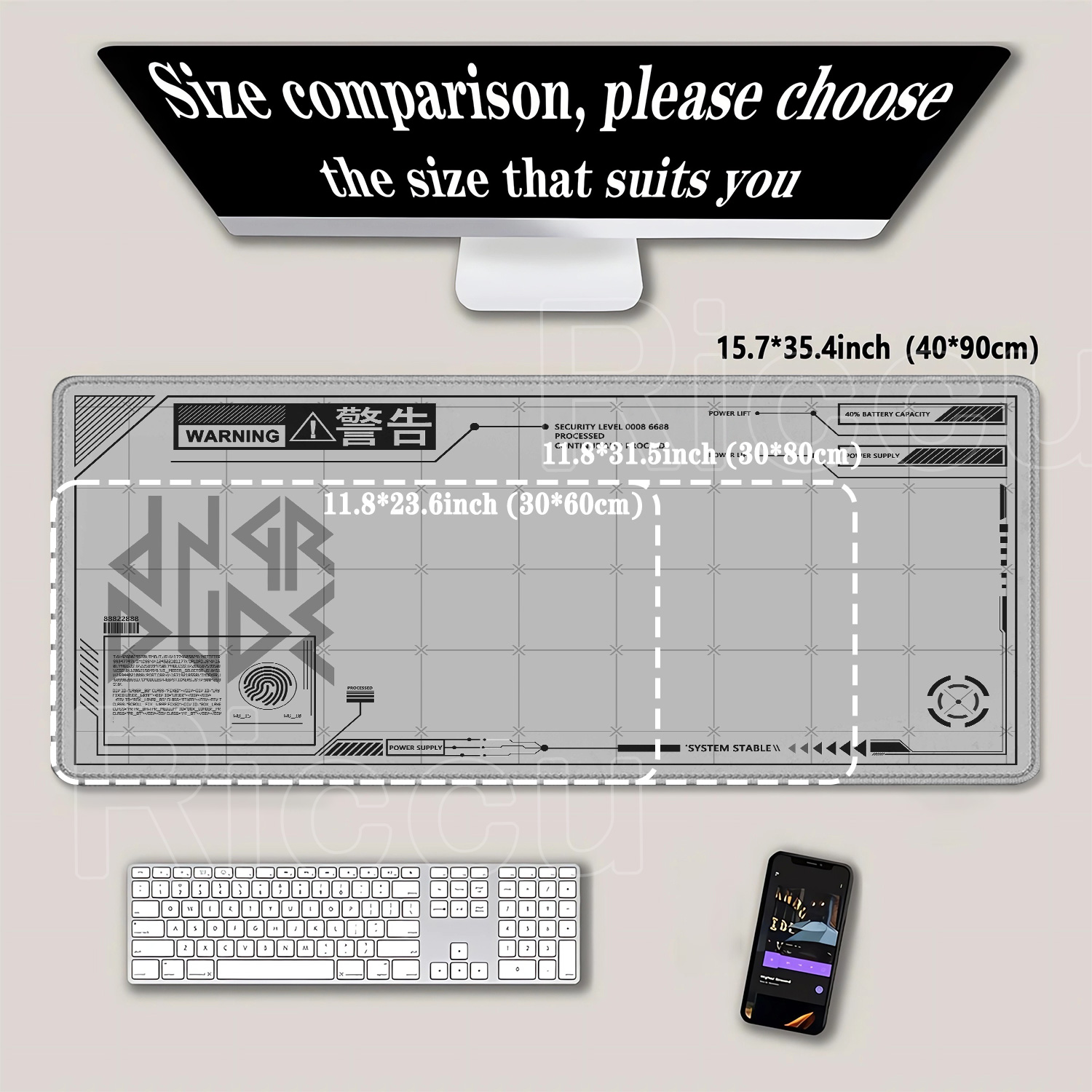 Uitgebreide muismat Grote HD G - Gaming Accessories Drawing recensie en prijs