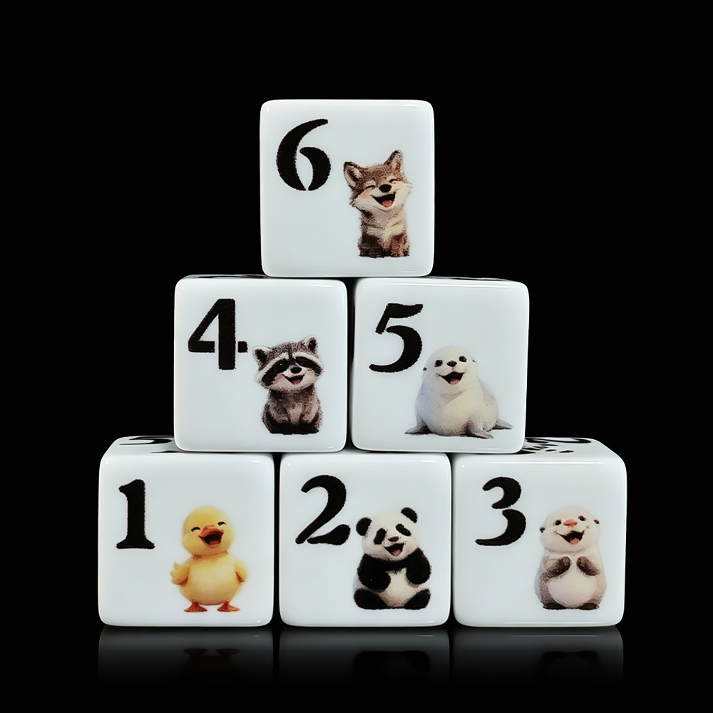12 stuks 16MM D6 Acryl Bedrukt - Gaming Accessories Cute recensie en prijs