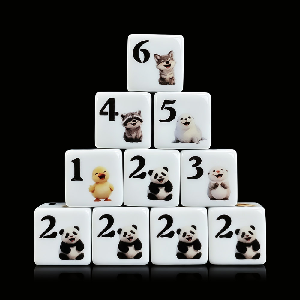 12 stuks 16MM D6 Acryl Bedrukt - Gaming Accessories Cute recensie en prijs
