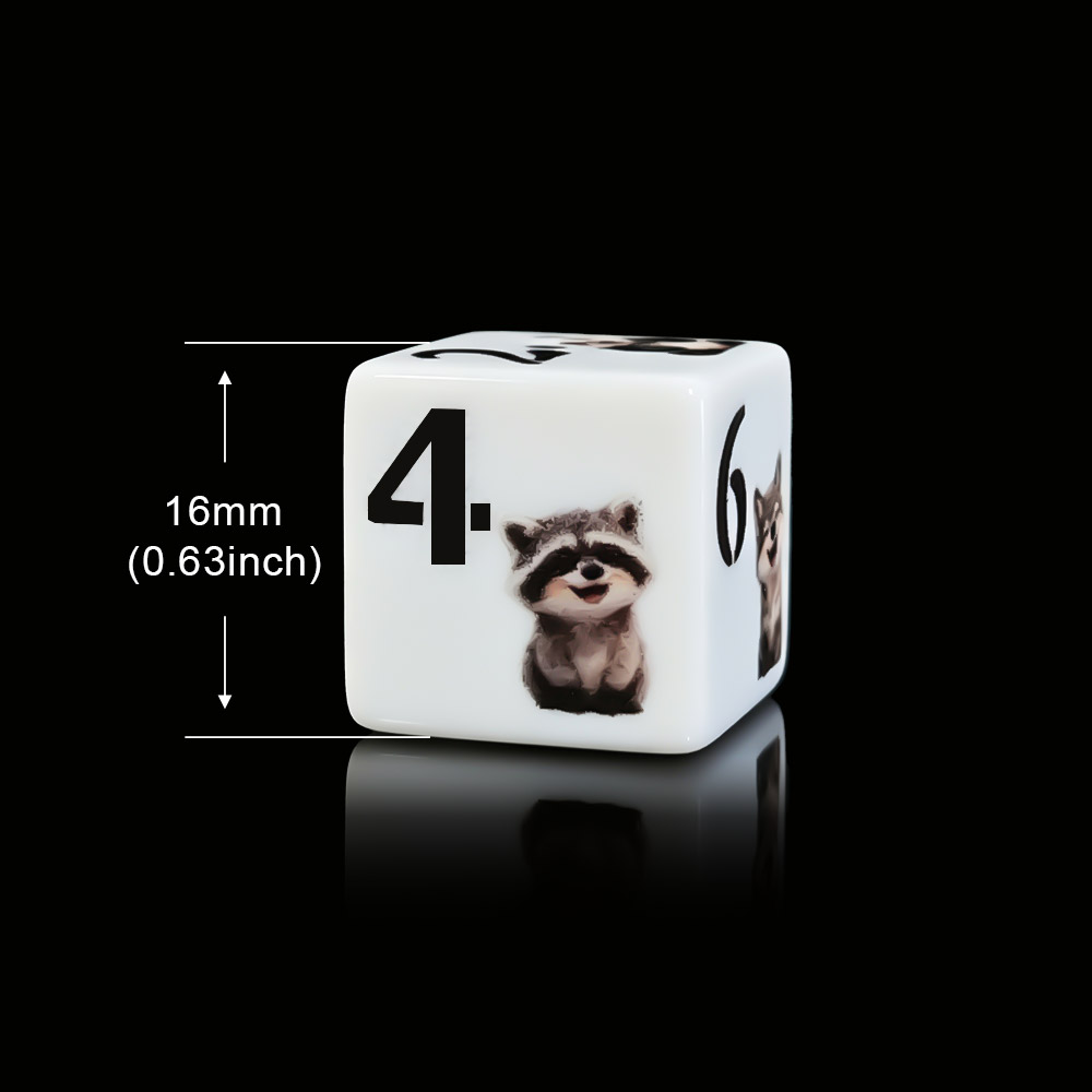12 stuks 16MM D6 Acryl Bedrukt - Gaming Accessories Cute recensie en prijs