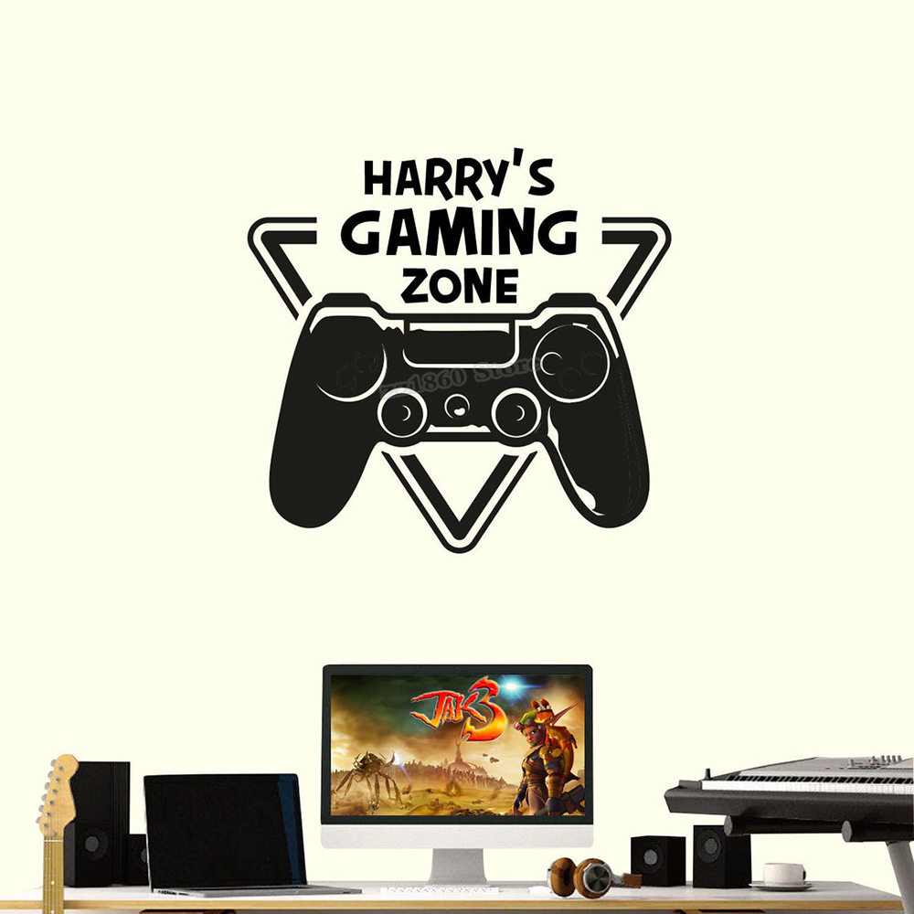 Custom Naam Gaming Zone Muurta - Gaming Accessories Wall recensie en prijs