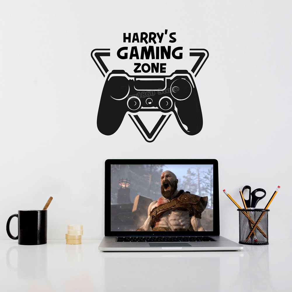 Custom Naam Gaming Zone Muurta - Gaming Accessories Wall recensie en prijs